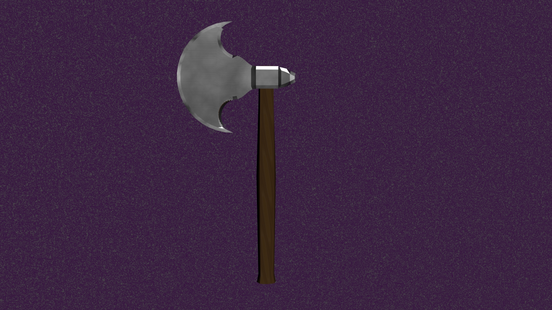 3D rendered battle axe.