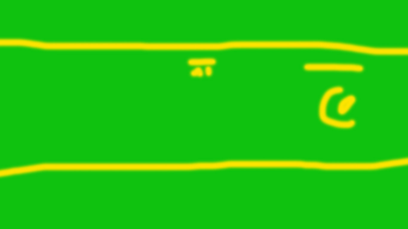 Illustrated image of yellow lines on a green background.